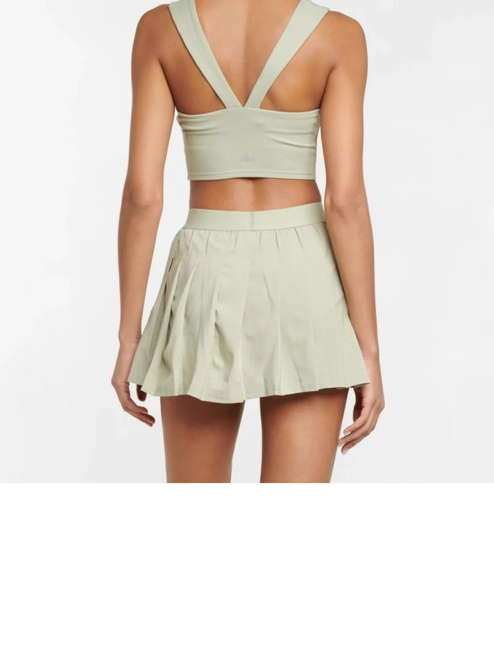 ALO Yoga Varsity Tennis Skirt - Limestone
